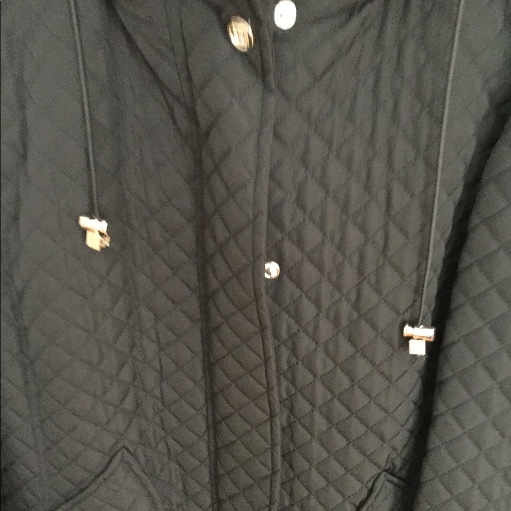NWT Ivanka Trump black quilted jacket.